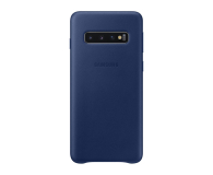 Etui Leather Cover do Samsung Galaxy S10 granatowe - 478371 - zdjęcie 1